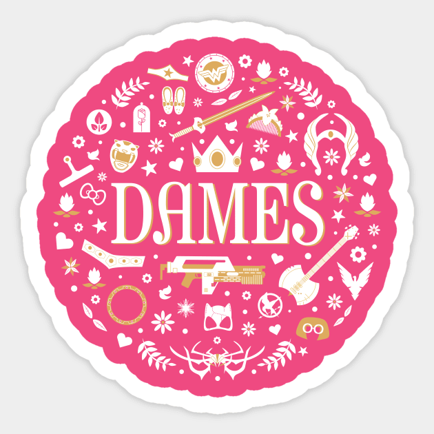 DAMES Sticker by SquaredCo